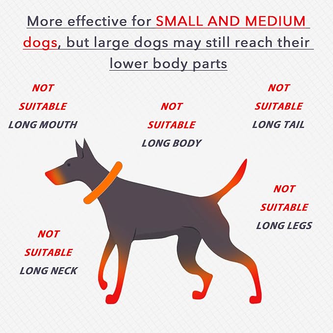 IDOMIK Dog Recovery Collar, Waterproof Soft Dog Cone After Surgery, Comfy Protective Elizabethan Collar Alternative for Dogs Cats, Adjustable Pet Neck Donut Cone Anti-Licking Biting Wounds,Grey,XL