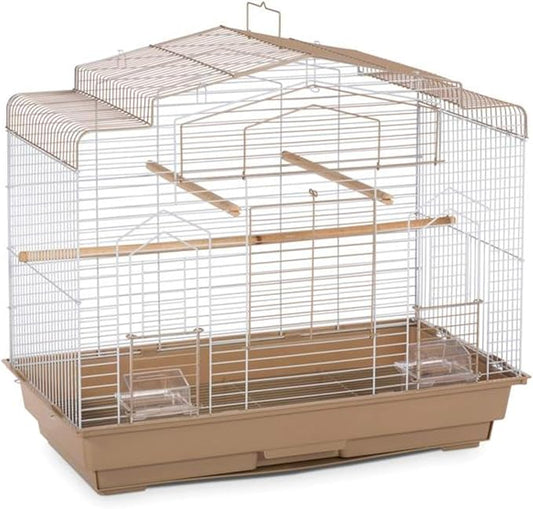 Prevue Pet Products SP50051 Barn Style Bird Cage, Brown/White