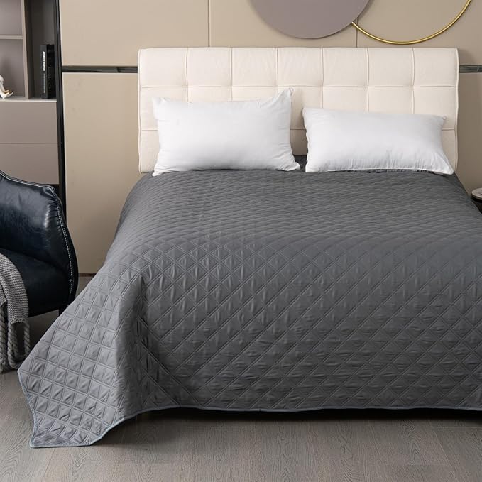GIBZ Waterproof Dog Bed Cover Anti Slip Pet Furniture Protector Blanket Washable Thick Quilted Mat, Navy Blue, 76.2x177.8cm