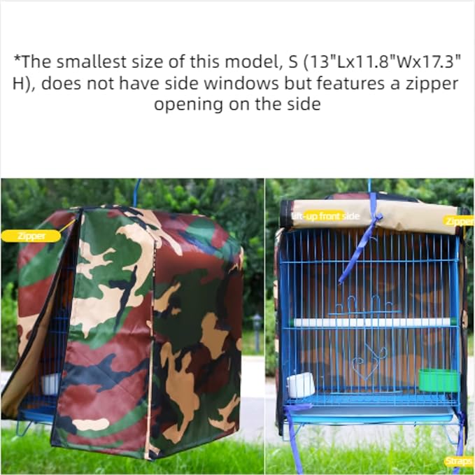 MANON ROSA Bird Cage Cover - Lightproof Birdcage Covers Nighttime- Ideal for Parrots Cockatiels Parakeets Cockatoos Lovebirds Finches Budgerigars Conure (L(19.7" Lx13.8 Wx13 H),Blue)