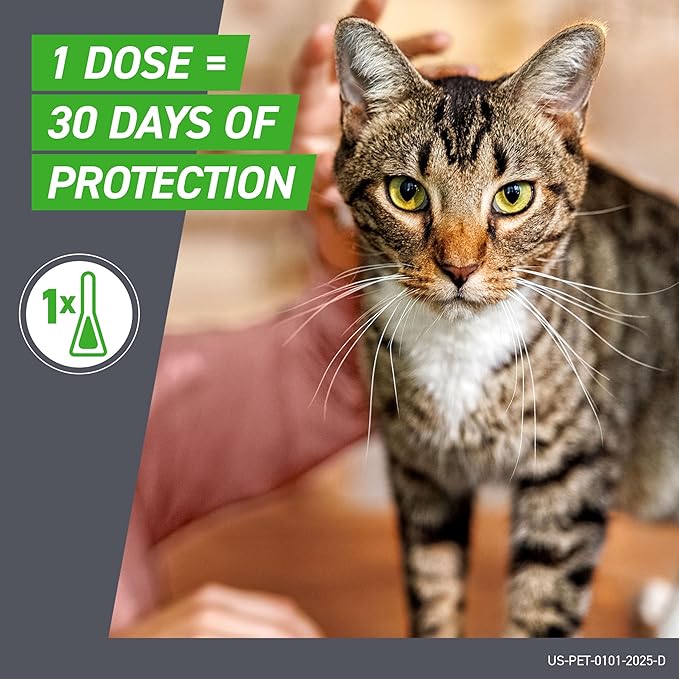 FRONTLINE Plus Flea and Tick Treatment for Cats Over 1.5 lbs. 8 Treatments