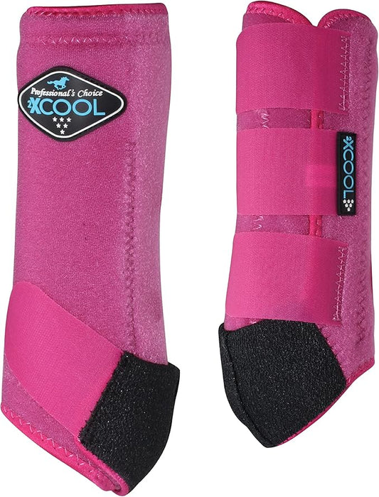 Professional's Choice 2XCOOL Sports Medicine Horse Boots | Protective & Breathable Design for Ultimate Comfort, Durability & Cooling in Active Horses | 2 Pack