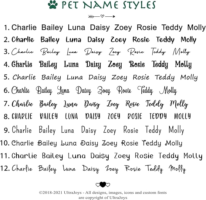 Ultra Joys Dog ID Tag, Custom Dog Tag Personalized Cat Tag, Pet ID Tag, Brushed Stainless Steel Diamond Dog Tag Silver Medium