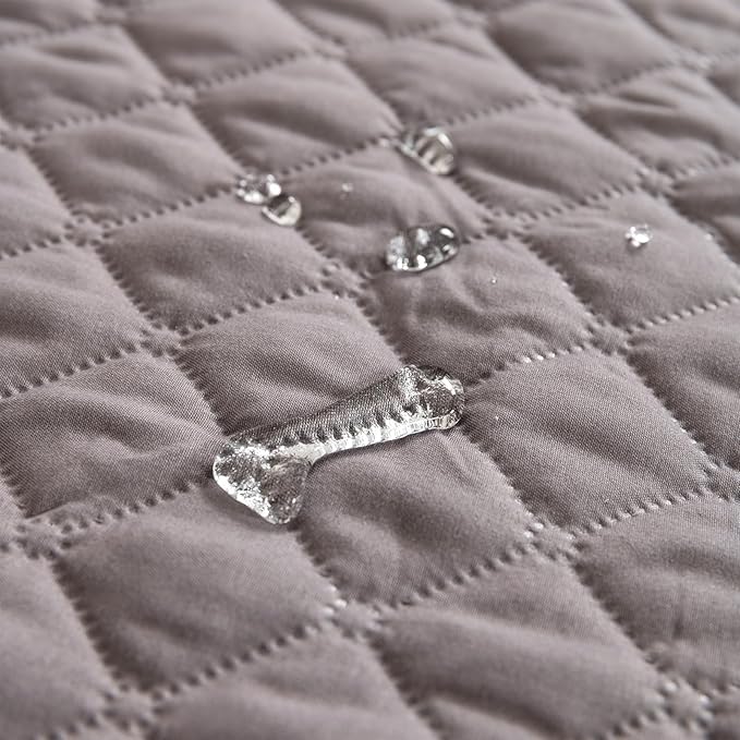 GIBZ Water Resistant Dog Bed Blanket Cover Large Anti Slip Pet Furniture Protector Washable Cat Quilted Mat for Couch, Coffee, 210x305cm