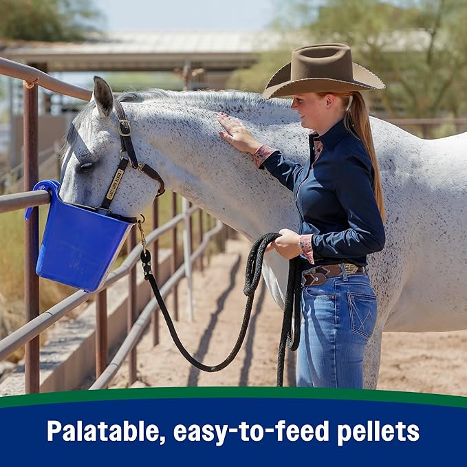 Farnam Horseshoer's Secret Pelleted Hoof Supplements, Promotes healthy hoof growth, maintains hoof walls & supports cracked hooves, 38 lbs., 100 day supply