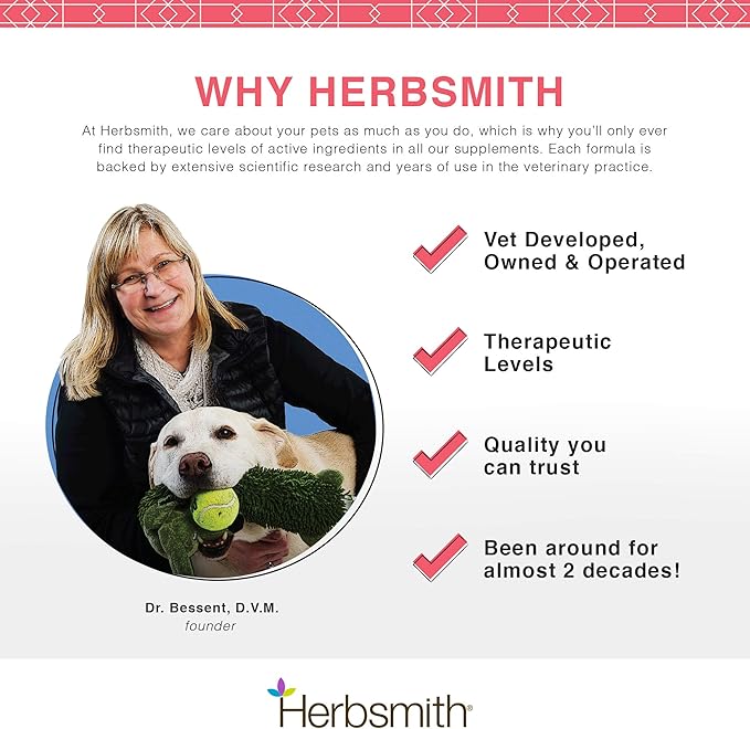 Herbsmith Bladder Care- Bladder Support for Cats- Urinary Tract Cat Supplement – Maintains Kidney Health for Cats– 75g