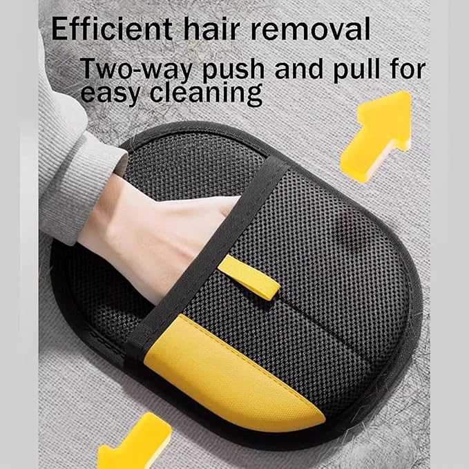 Morphcontainerpet Pet Hair Removal Gloves - Electrostatic Reusable for Cats & Dogs, Furniture, Carpet, Car Seats (1.2 oz)