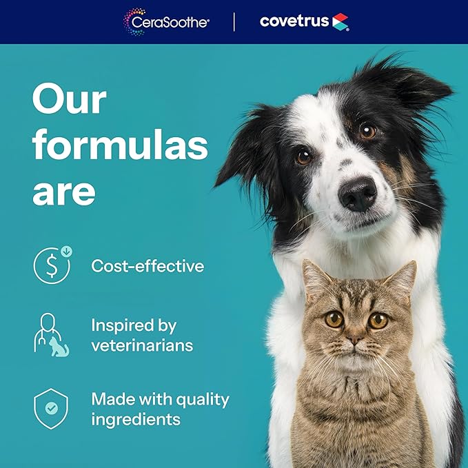CeraSoothe CHX+KET Antiseptic Wipes Formulated for Dogs, Cats, & Horses – Chlorhexidine & Ketoconazole Medicated Pet Wipes – Antibacterial & Antifungal Skin Care for Pets – 30 Count