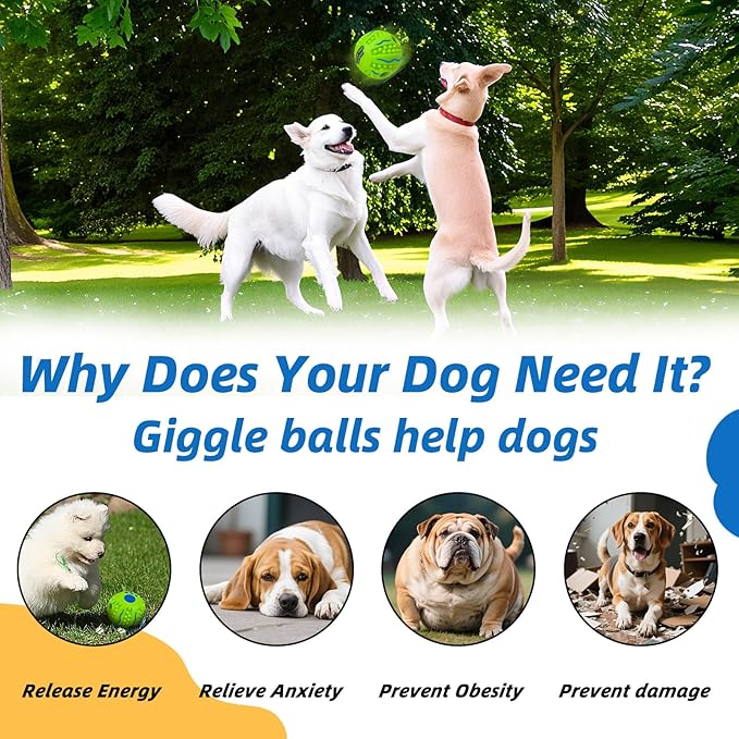 Spiky Interactive Dog Toys Ball, Shaking with Gibbering Sound, for Training, Teeth Cleaning & Herding, Wave, XS, 2.75 in (7 cm)