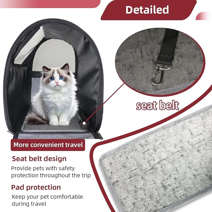 Portable Travel pet Backpack Carrier Hamster Bag Small Dog cat Carrier Breathable Hang Bag, Brown Leopard Print