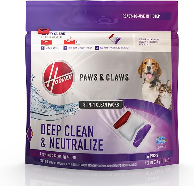 Hoover SmartWash Pet Automatic Carpet Cleaner Machine with Spot Chaser Wand, Deep Cleaning Carpet Shampooer Machine, Pair with a Hoover Cleaner Solution for a Bright, Refreshed Home