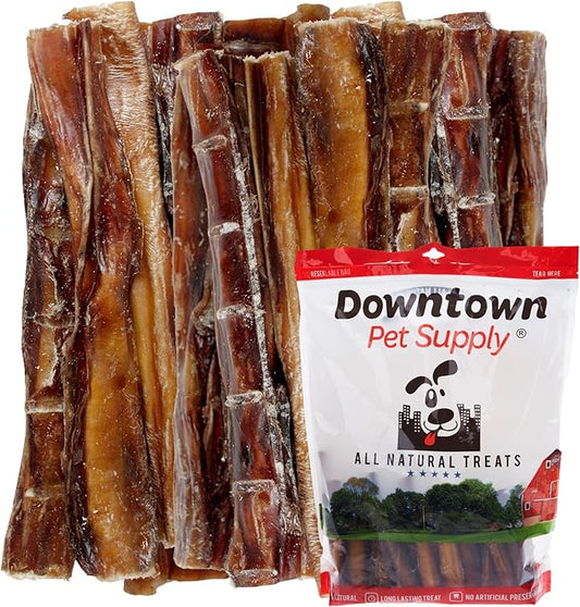 Downtown Pet Supply USA Sourced Bully Sticks for Dogs - Grass-fed Beef Chews, Low-Odor & Rawhide-Free, Long Lasting Dog Treats - Healthy, Safe & Delicious Chews (6" 10 Pack)