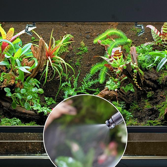 MRREPTILE Reptile Mister, Misting System for Reptiles Terrarium, Mister for Chameleon Turtle Lizard, MS200 Mister New Version, Tank Mister