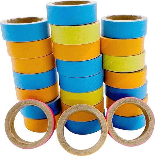 by M&M 8008 Pk25 1 Inch Ring Donut - Colorful Shreddable Chewable Compressed Cardboard Foot Toys, Small Easy to Manipulate Mini Rings, Safe for All Types of Pets to Shred