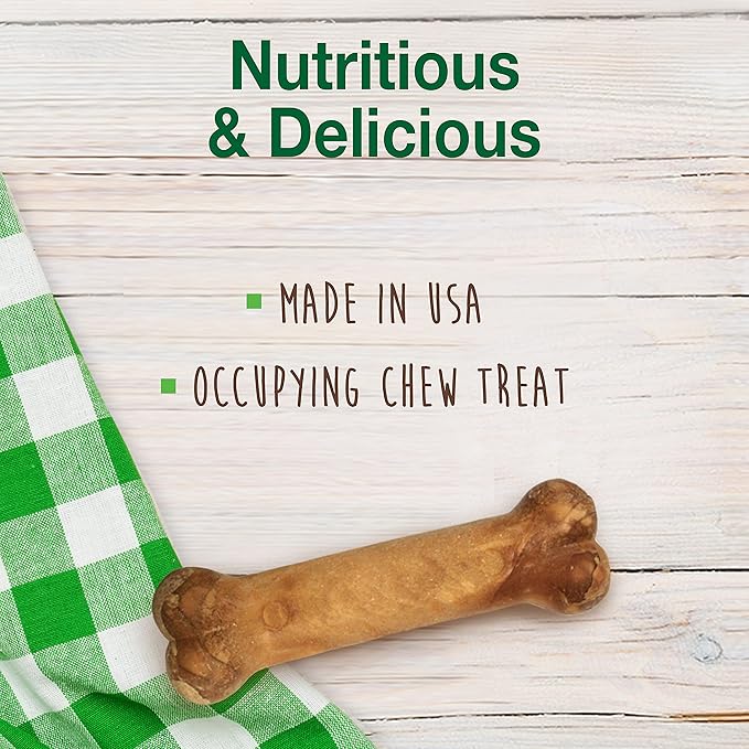Nylabone Healthy Edibles Natural Dog Chews Long Lasting Roast Beef Flavor Treats for Dogs, Small/Regular (2 Count)