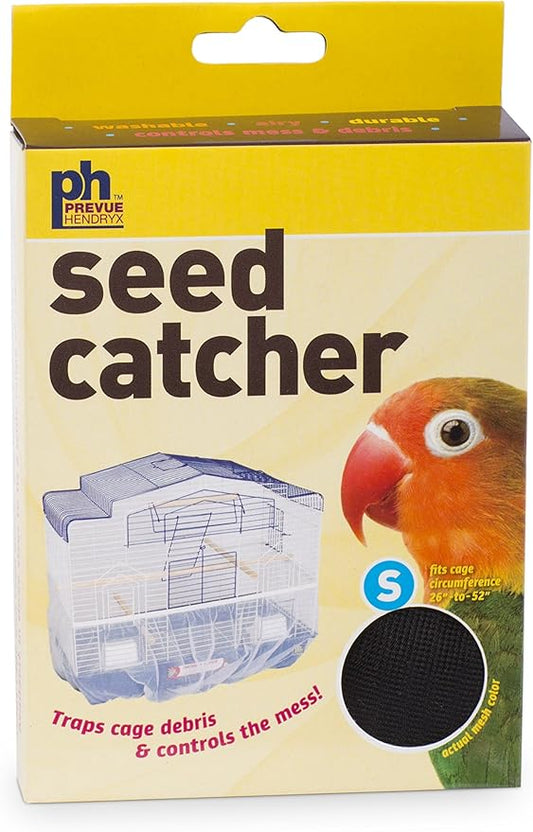 Prevue Pet Products 820B Mesh Bird Seed Catcher, Black, Small/7"