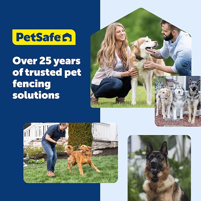 PetSafe 2-Dog Wireless Pet Containment System - Original Wireless Electric Fence for Dogs - Covers Up to 1/2 Acre - for Pets 5lb+