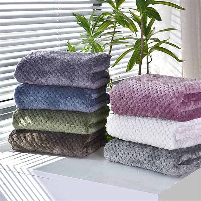 Pet Blanket Warm Soft Dog Blankets Washable Cat Throw Blankets Sofa Bed Couch Furniture Protector Cover for Small Medium Large Dogs Cats, Blue, 39" x 63"