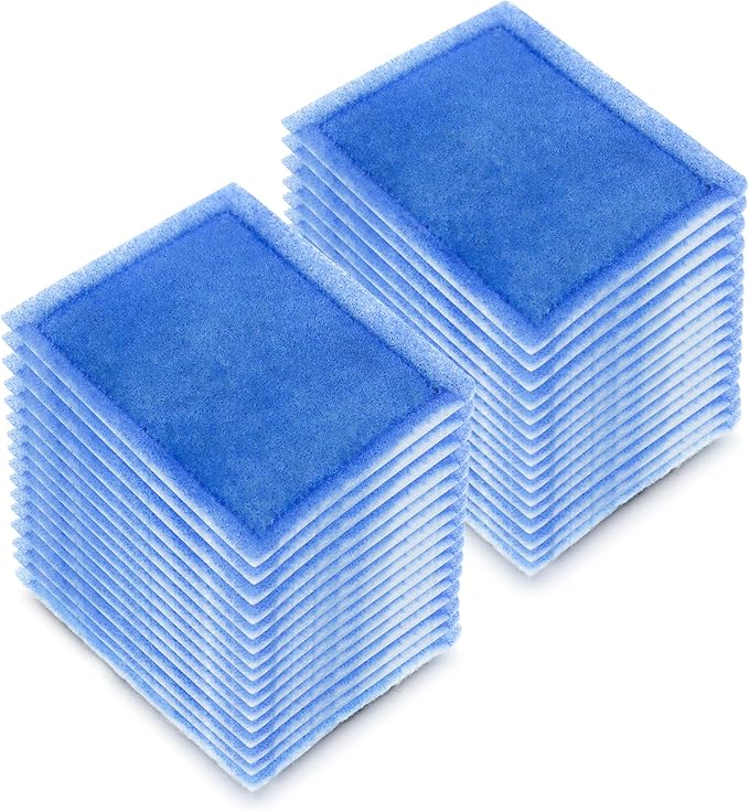 Aquarium Filter Cartridge 32 Pack Rite-Size C Filter Replacement Cartridges Compatible with PRO Power Filters 275/375 /Power Filters 200/350