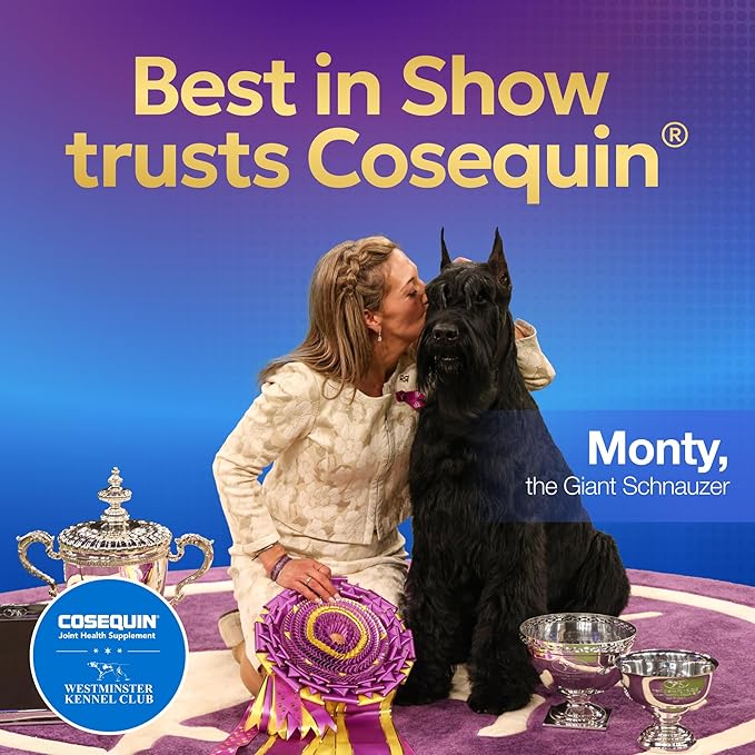 Nutramax Cosequin for Dogs Joint Health Supplement, Contains Glucosamine for Dogs, Plus Chondroitin and MSM, Supports Healthy Joints, For All Breeds and Sizes, Chewable Tablets, 132 Count