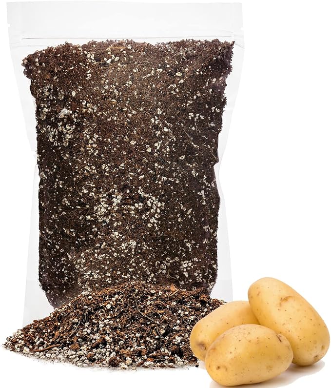 GARDENERA Premium Organic Potting Soil - 4 Quart - The Ideal Growing Medium for Delicious and Nutritious Homegrown Potatoes