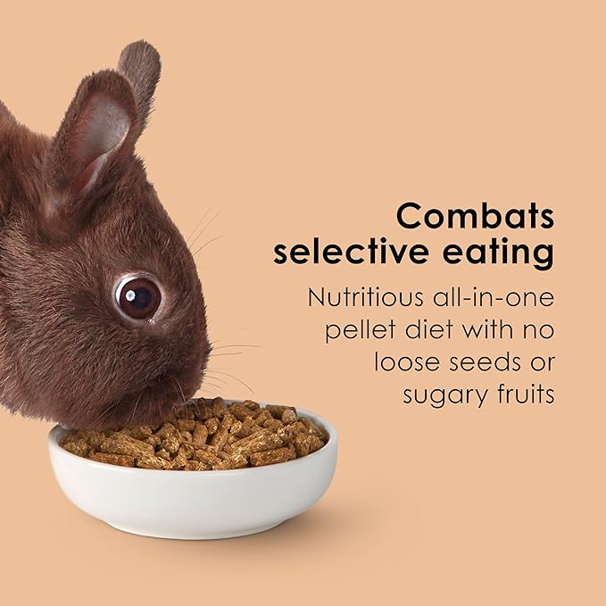 Kaytee Timothy Complete Rabbit Food, Made with Timothy Hay, High in Fiber, Supports Dental Health and Digestion, 4.5 pounds