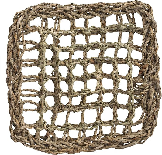 Super Bird Creations SB50001 Seagrass Mat for Cage Decor, Pet Enrichment and Boredom Relief - Versatile Toy-Making Base - Ideal for Parrots - Small to Large Birds & Reptiles - 7"x7" (1 Pack)